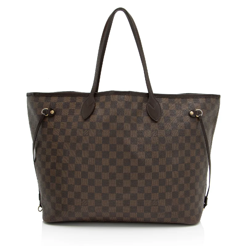 Louis Vuitton leather bags with smooth finishes -Louis Vuitton Damier Ebene Neverfull GM Tote (SHF-YtJJhT)