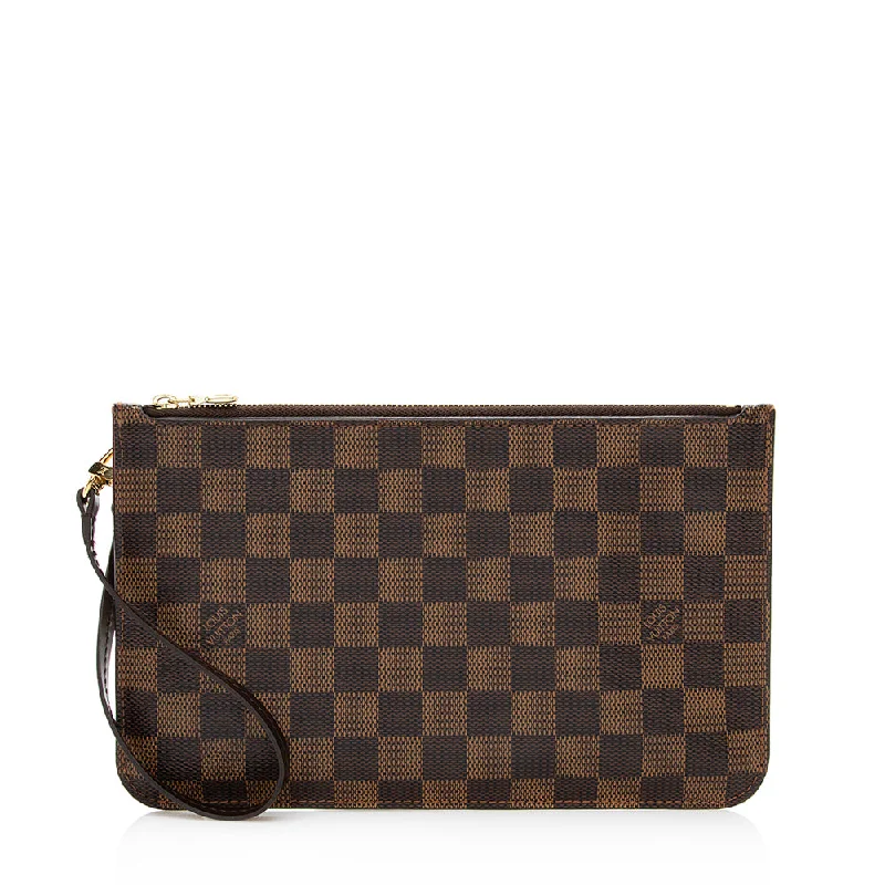 Louis Vuitton designer handbags for sale -Louis Vuitton Damier Ebene Neverfull MM Pochette (SHF-20138)