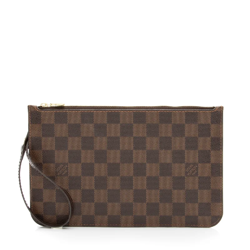 Louis Vuitton luxury handbags for iconic appeal -Louis Vuitton Damier Ebene Neverfull MM Pochette (SHF-23456)