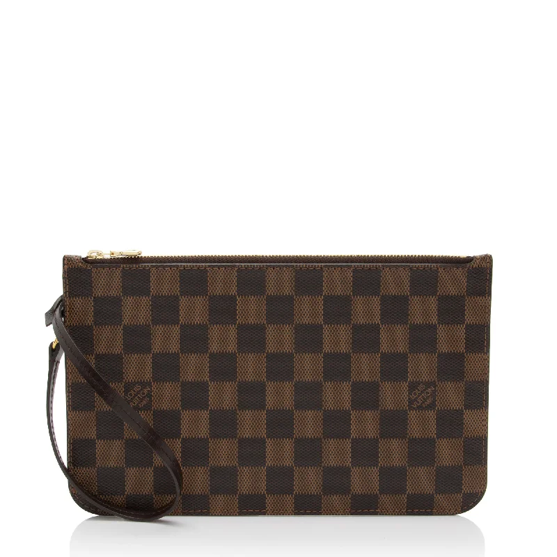 Louis Vuitton bags with creative designs -Louis Vuitton Damier Ebene Neverfull MM Pochette (SHF-AjPni9)