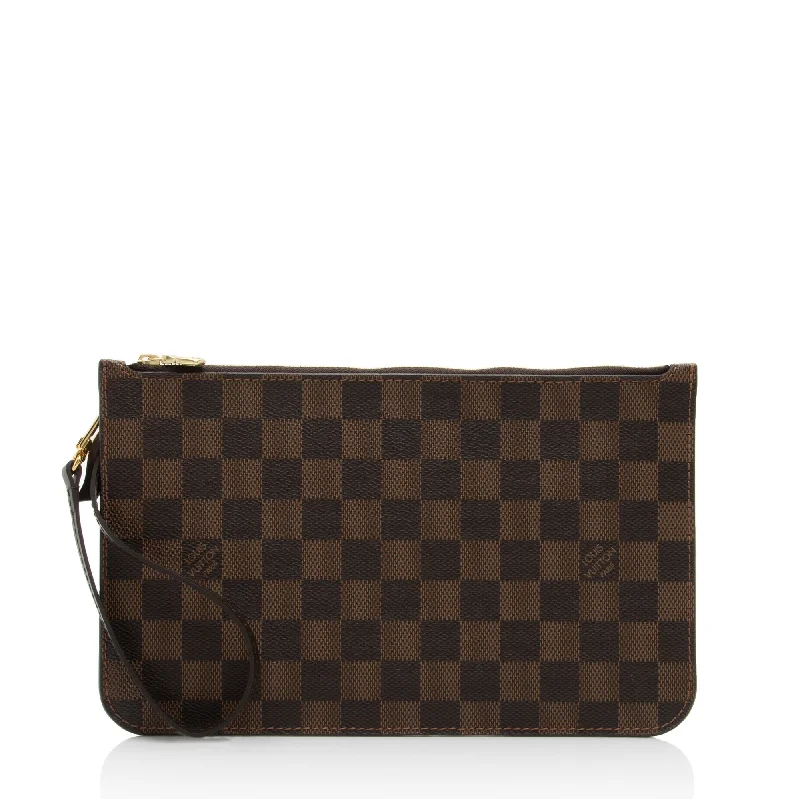 Louis Vuitton luxury bags with sophisticated charm -Louis Vuitton Damier Ebene Neverfull MM Pochette (SHF-JnJKpe)