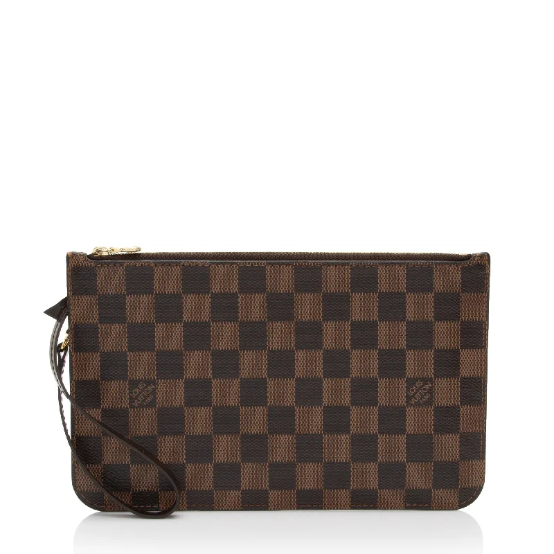 Louis Vuitton handbags for high-end collectors -Louis Vuitton Damier Ebene Neverfull MM Pochette (SHF-mofaVU)