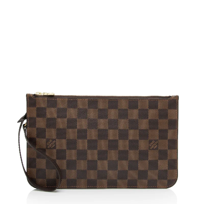 Louis Vuitton bags with premium craftsmanship -Louis Vuitton Damier Ebene Neverfull MM Pochette (SHF-Sk24c1)