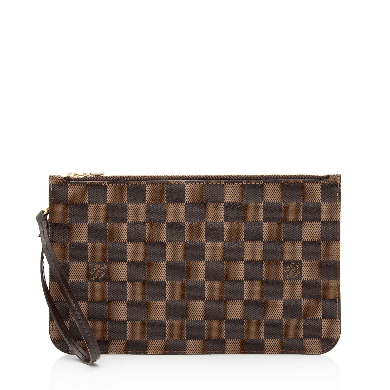 Louis Vuitton bags for luxury events -Louis Vuitton Damier Ebene Neverfull MM Pochette (SHF-z2h56K)