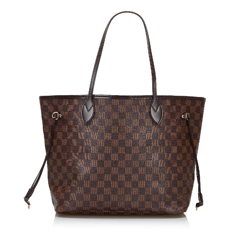 Louis Vuitton bags with minimalistic style -Louis Vuitton Damier Ebene Neverfull MM (SHG-SimpVx)