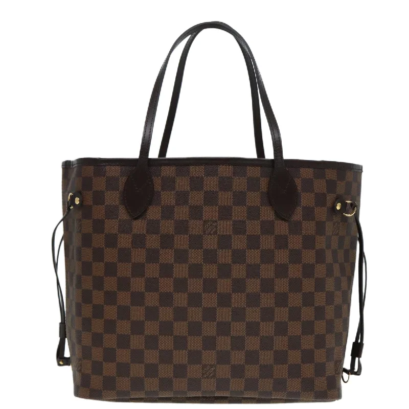 Louis Vuitton luxury handbags with detailed work -LOUIS VUITTON Damier Ebene Neverfull MM Tote Bag N51105 LV 87831