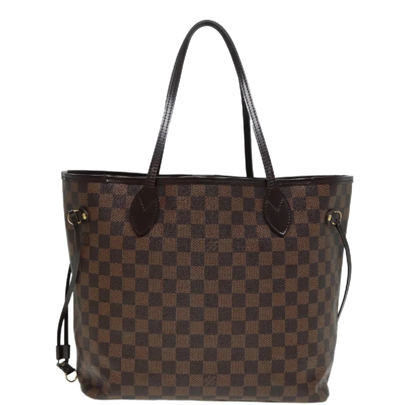 Louis Vuitton bags with unique shapes -LOUIS VUITTON Damier Ebene Neverfull MM Tote Bag N51105 LV 87832