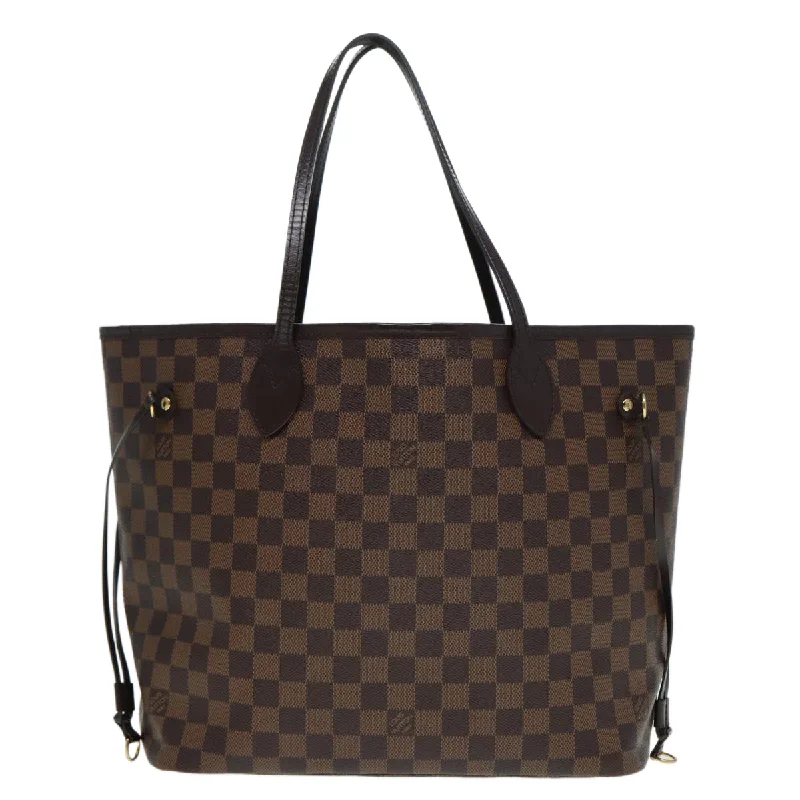 Louis Vuitton handbags for luxury wardrobe collections -LOUIS VUITTON Damier Ebene Neverfull MM Tote Bag N51105 LV 87833