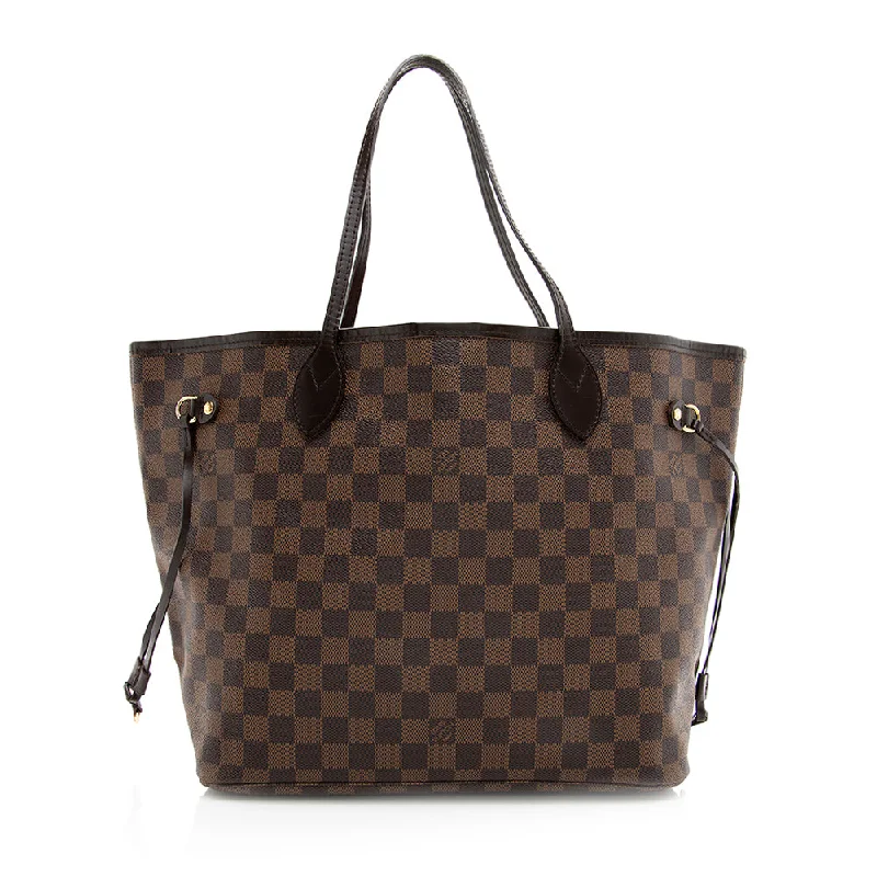 Louis Vuitton bags with iconic monogram -Louis Vuitton Damier Ebene Neverfull MM Tote (SHF-20032)