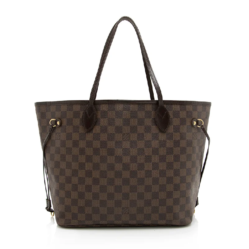 Louis Vuitton bags for seasonal fashion -Louis Vuitton Damier Ebene Neverfull MM Tote (SHF-22922)