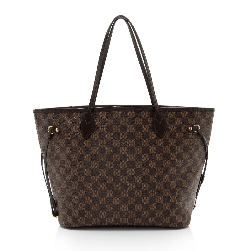 Louis Vuitton bags for luxury wardrobes -Louis Vuitton Damier Ebene Neverfull MM Tote (SHF-DL3qA5)