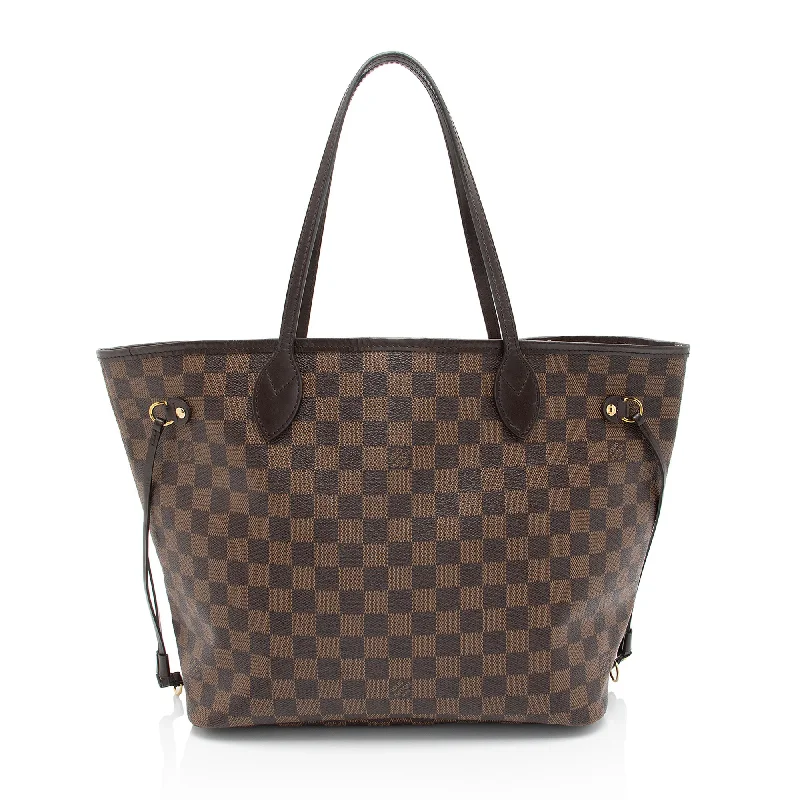 Louis Vuitton bags with artistic accents -Louis Vuitton Damier Ebene Neverfull MM Tote - FINAL SALE (SHF-fsCnYu)