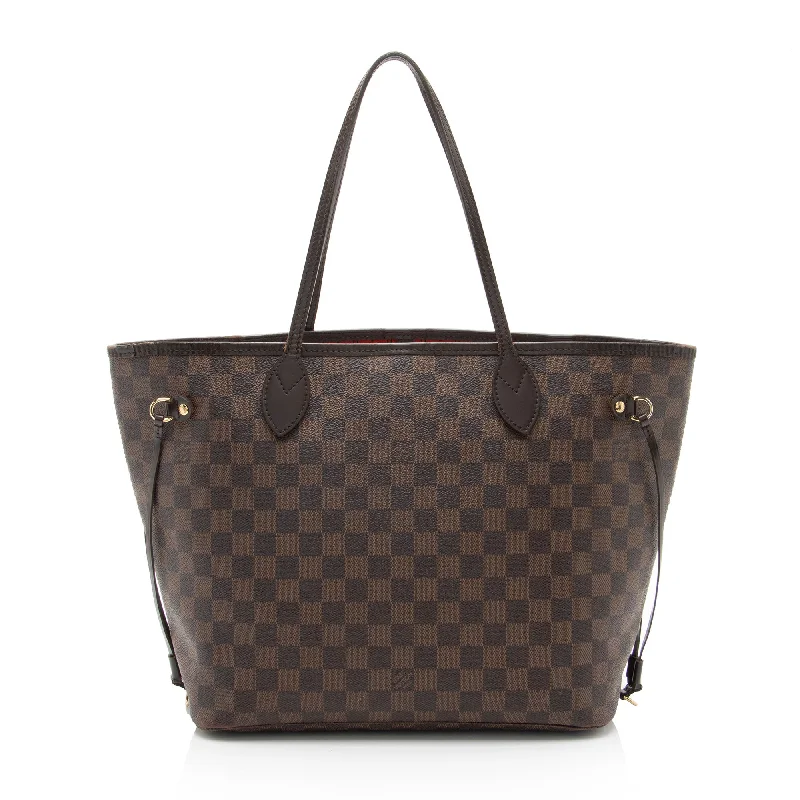 Louis Vuitton handbags with high-end accents -Louis Vuitton Damier Ebene Neverfull MM Tote (SHF-HLsZnH)