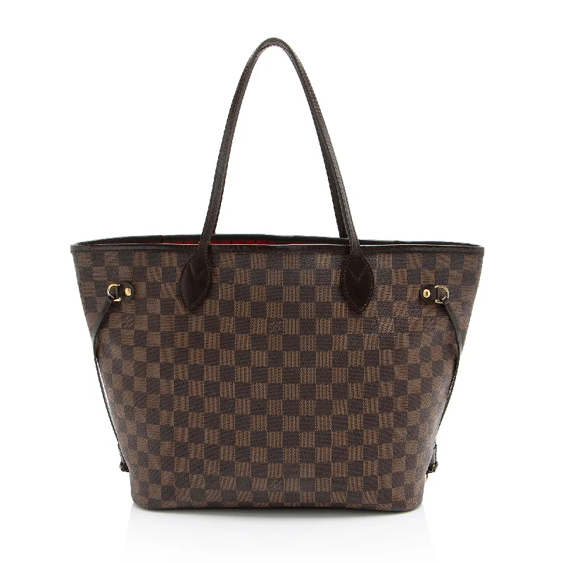 Louis Vuitton designer handbags for sale -Louis Vuitton Damier Ebene Neverfull MM Tote (SHF-T7BKnj)