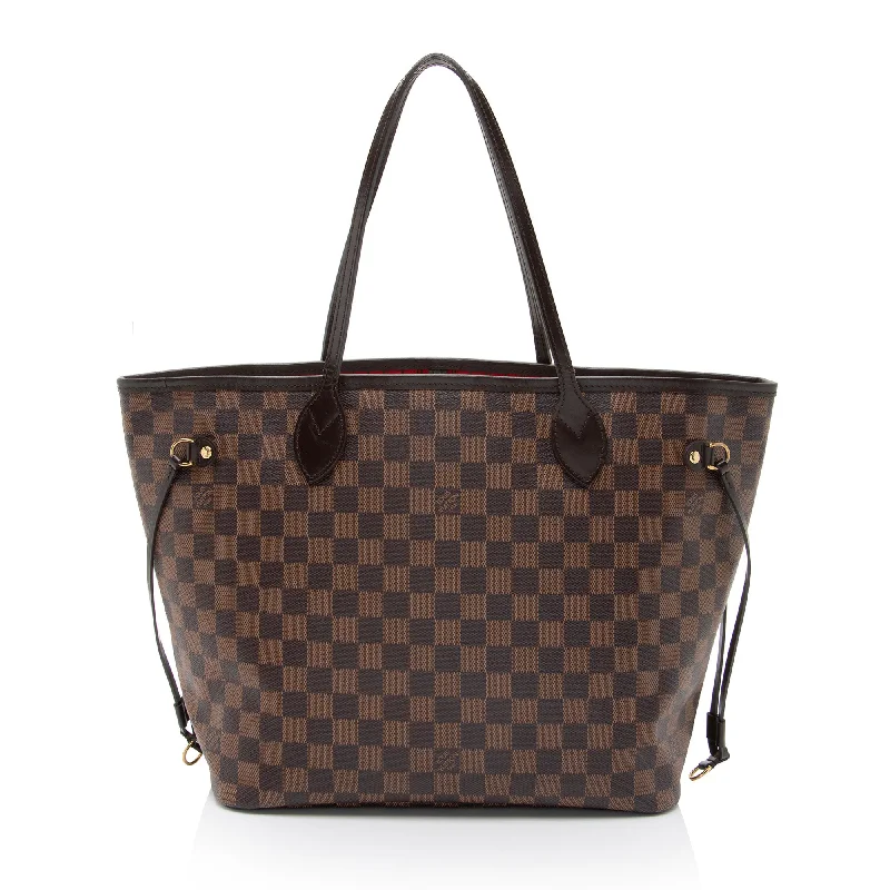 Louis Vuitton handbags with chic leather accents -Louis Vuitton Damier Ebene Neverfull MM Tote (SHF-tyDp9G)