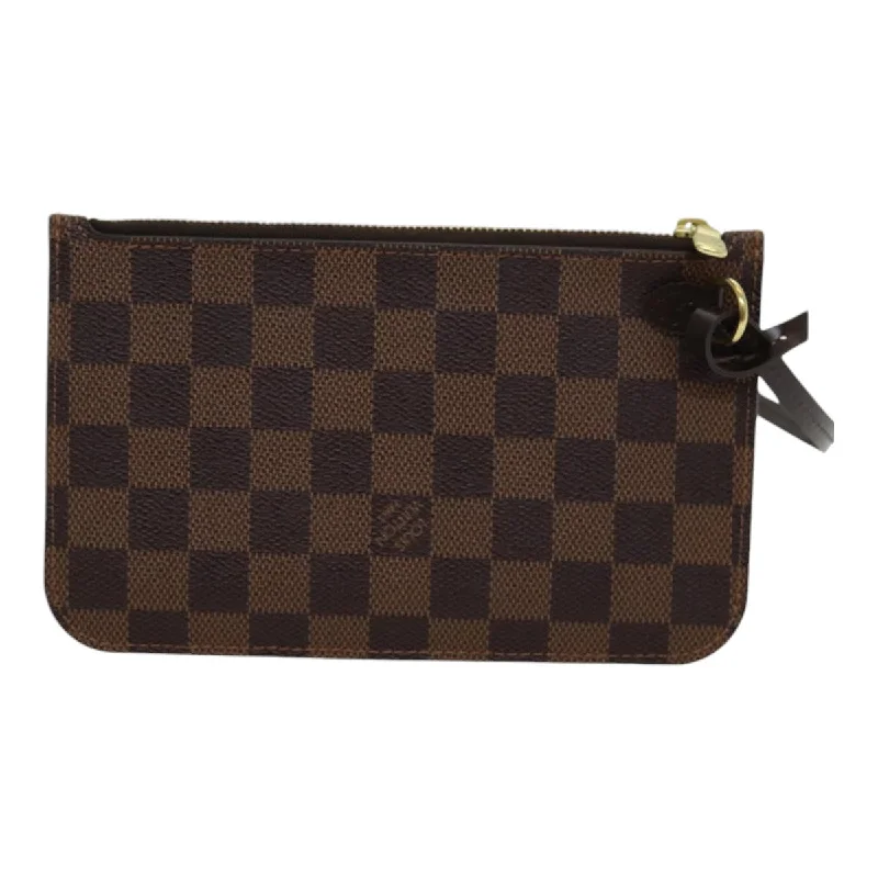 Louis Vuitton bags with exclusive patterns -LOUIS VUITTON Damier Ebene Neverfull PM Pouch LV 85384