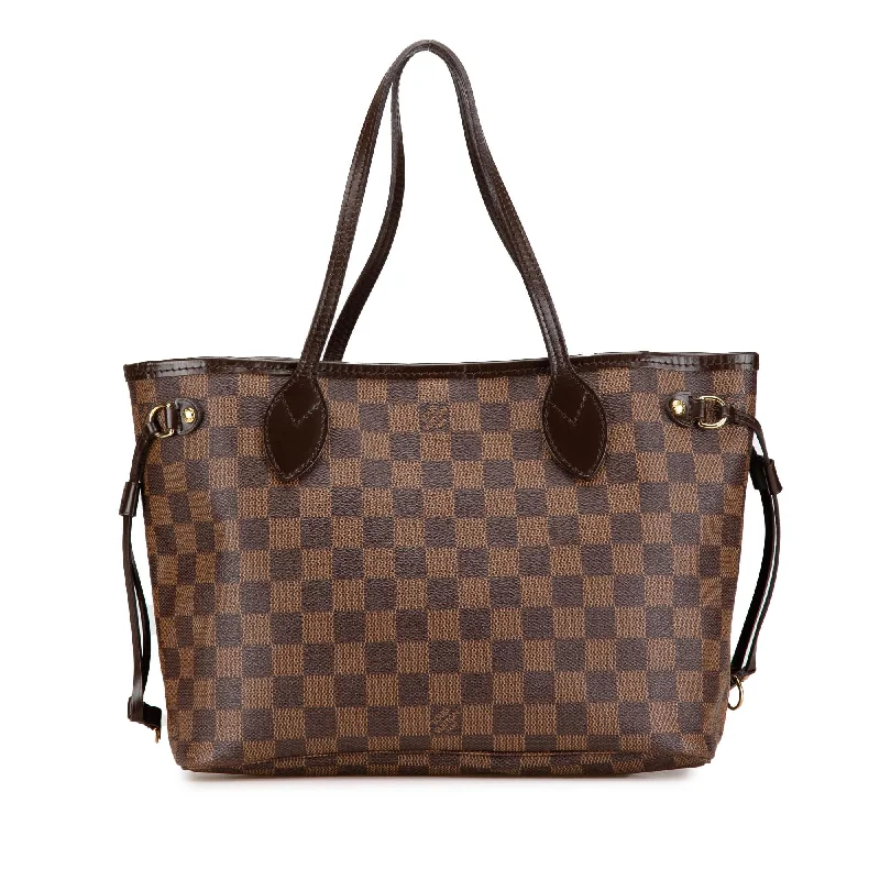 Louis Vuitton bags with chic leather details -Louis Vuitton Damier Ebene Neverfull PM (SHG-XS58Xc)