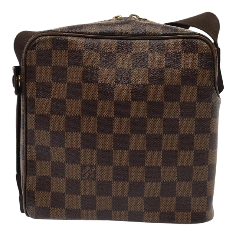 Louis Vuitton handbags with exclusive craftsmanship -LOUIS VUITTON Damier Ebene Olaf PM Shoulder Bag N41442 LV yk14316