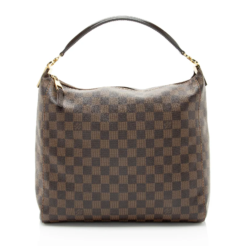 Louis Vuitton bags for fashionable women -Louis Vuitton Damier Ebene Portobello PM Shoulder Bag (SHF-QMbBLt)