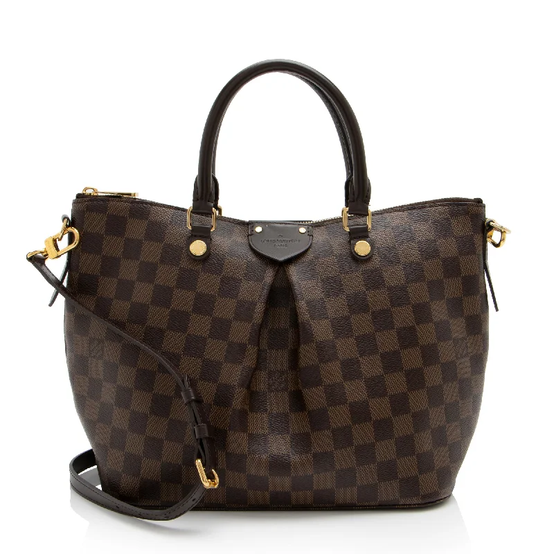 Louis Vuitton bags for evening wear -Louis Vuitton Damier Ebene Siena MM Satchel (SHF-DokWYP)