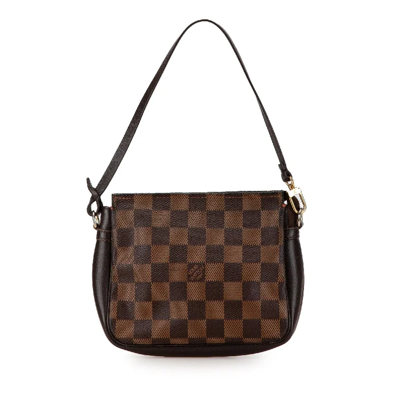 Louis Vuitton bags with exclusive patterns -Louis Vuitton Damier Ebene Trousse Pochette (SHG-b7PJUt)