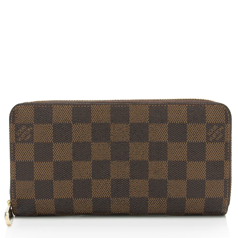 Louis Vuitton handbags for high-end fashion -Louis Vuitton Damier Ebene Zippy Wallet (SHF-gUf3xi)