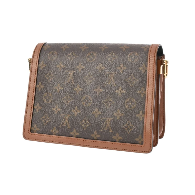 Louis Vuitton handbags with detailed stitching -LOUIS VUITTON Dauphine Shoulder Bag