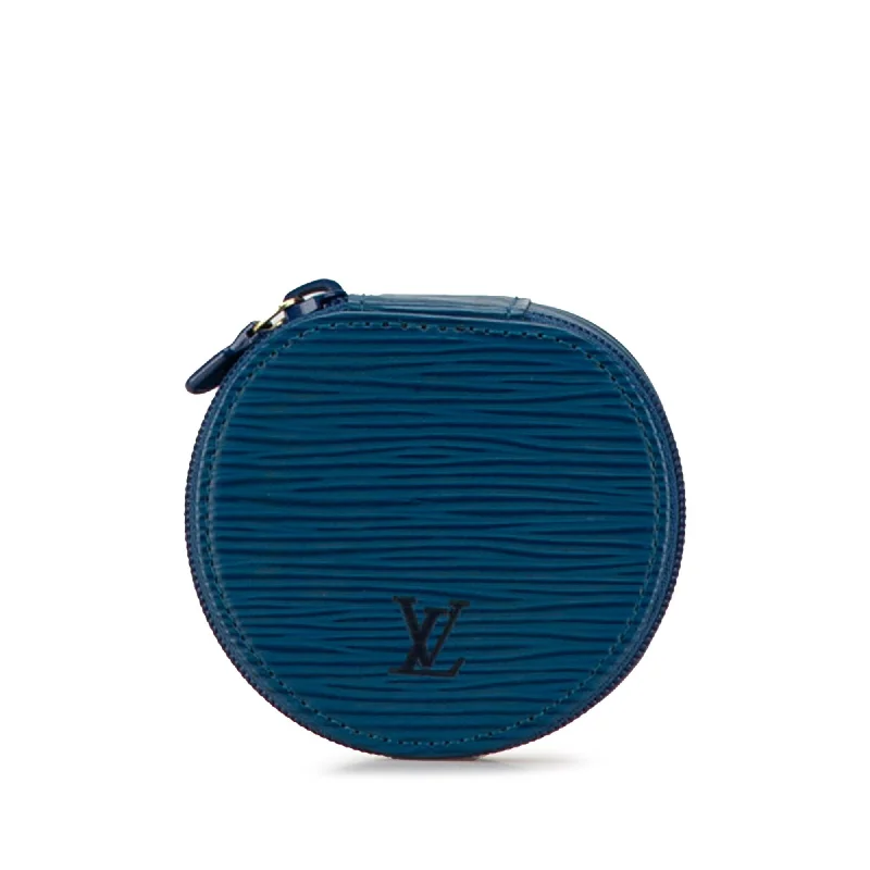 Louis Vuitton handbags with luxury finishes -Louis Vuitton Epi Ecrin Bijoux Jewelry Case (SHG-EX54NI)