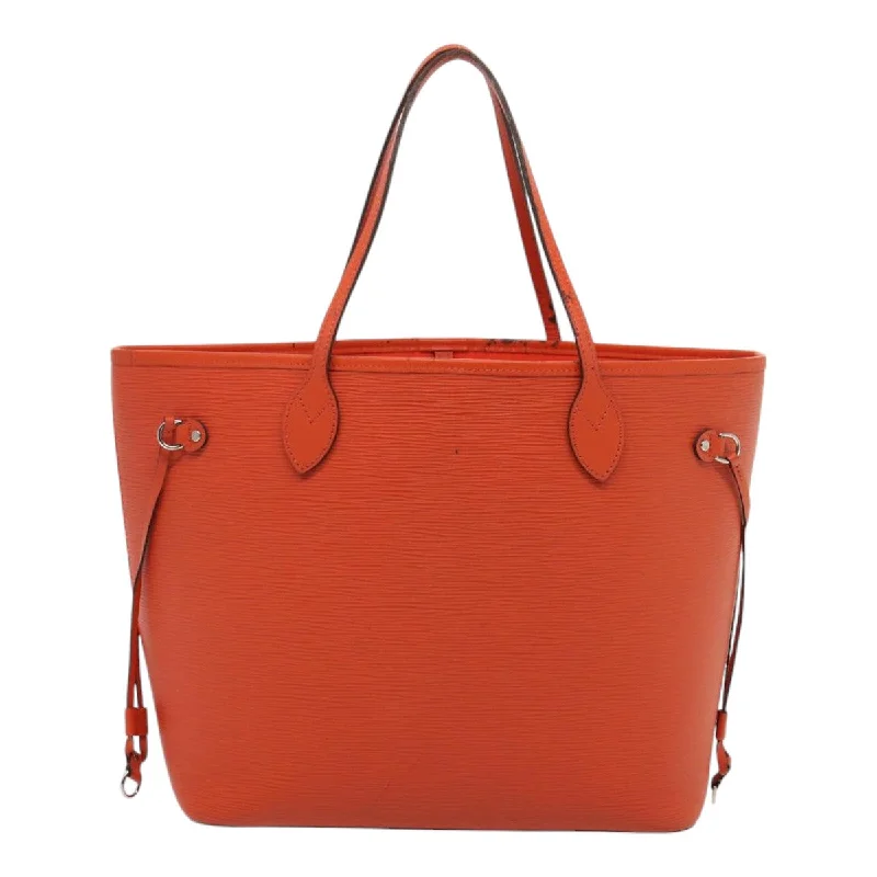 Louis Vuitton handbags with trendy leather accents -LOUIS VUITTON Epi Neverfull MM Tote Bag Orange Pimon M40884 LV 84897