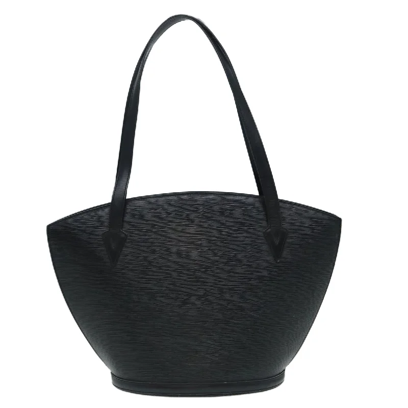 Louis Vuitton bags for luxury wardrobes -LOUIS VUITTON Epi Saint Jacques Shopping Shoulder Bag Black M52272 LV 88455