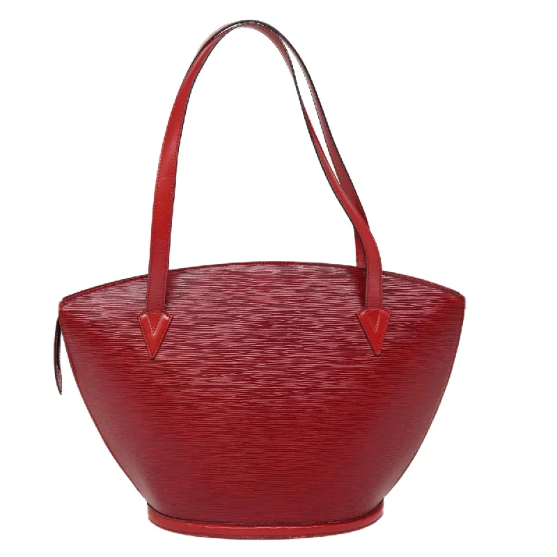 Louis Vuitton luxury handbags for iconic appeal -LOUIS VUITTON Epi Saint Jacques Shopping Shoulder Bag Red M52277 LV 87512