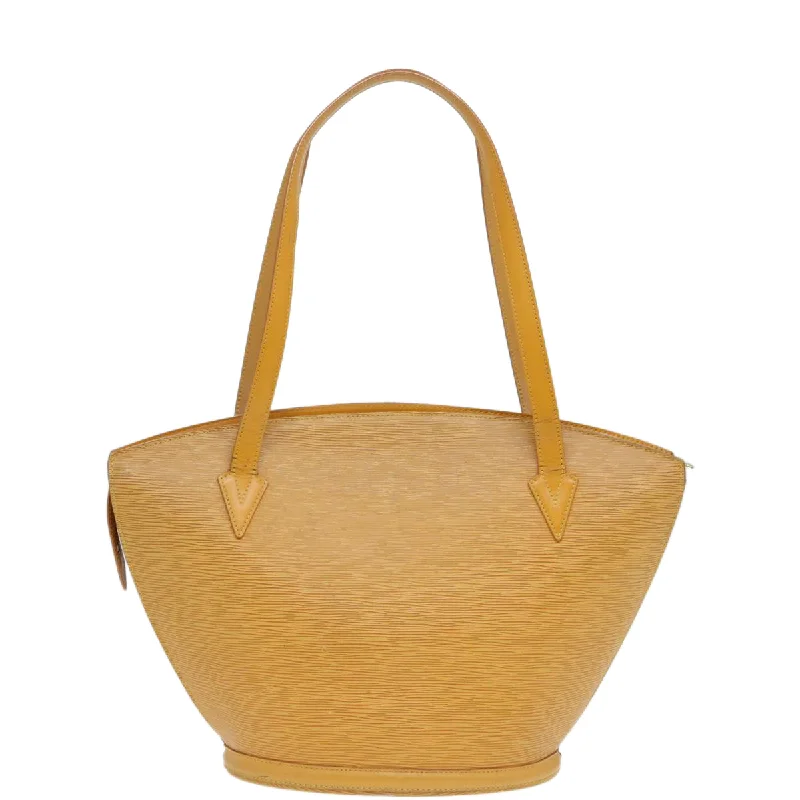 Louis Vuitton bags with leather straps -LOUIS VUITTON Epi Saint Jacques Shopping Shoulder Bag Yellow M52269 86856