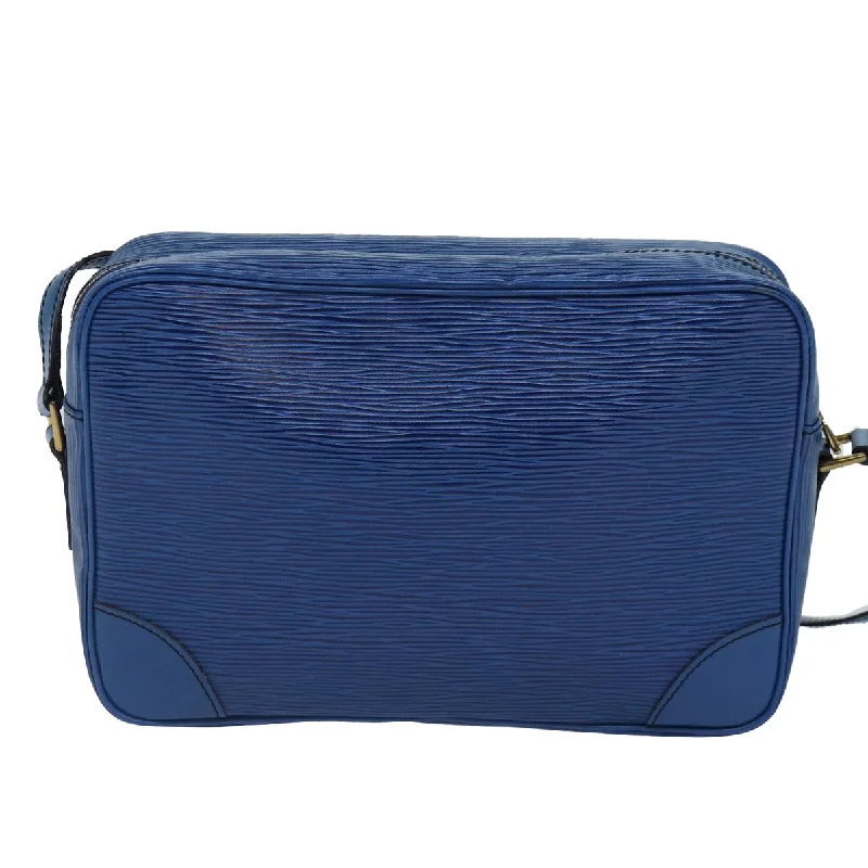 Louis Vuitton handbags with trendy leather accents -LOUIS VUITTON Epi Trocadero 27 Shoulder Bag Blue M52315 LV 87496