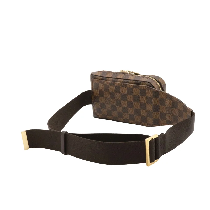 Louis Vuitton handbags with leather and fabric accents -LOUIS VUITTON Geronimos Shoulder Bag