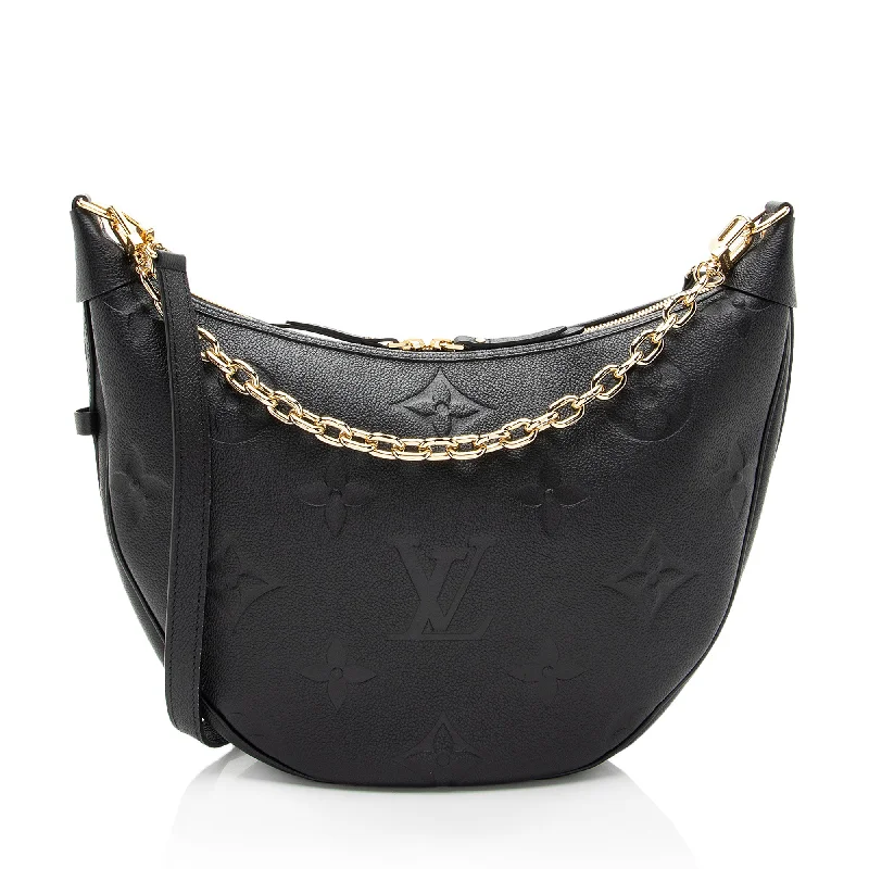 Louis Vuitton handbags with timeless craftsmanship -Louis Vuitton Giant Monogram Empreinte Loop Hobo (SHF-tFk2vD)