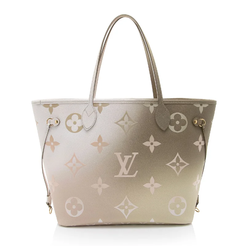 Louis Vuitton bags with bold color options -Louis Vuitton Giant Monogram Empreinte Spring In The City Neverfull MM Tote (SHF-DaaGml)