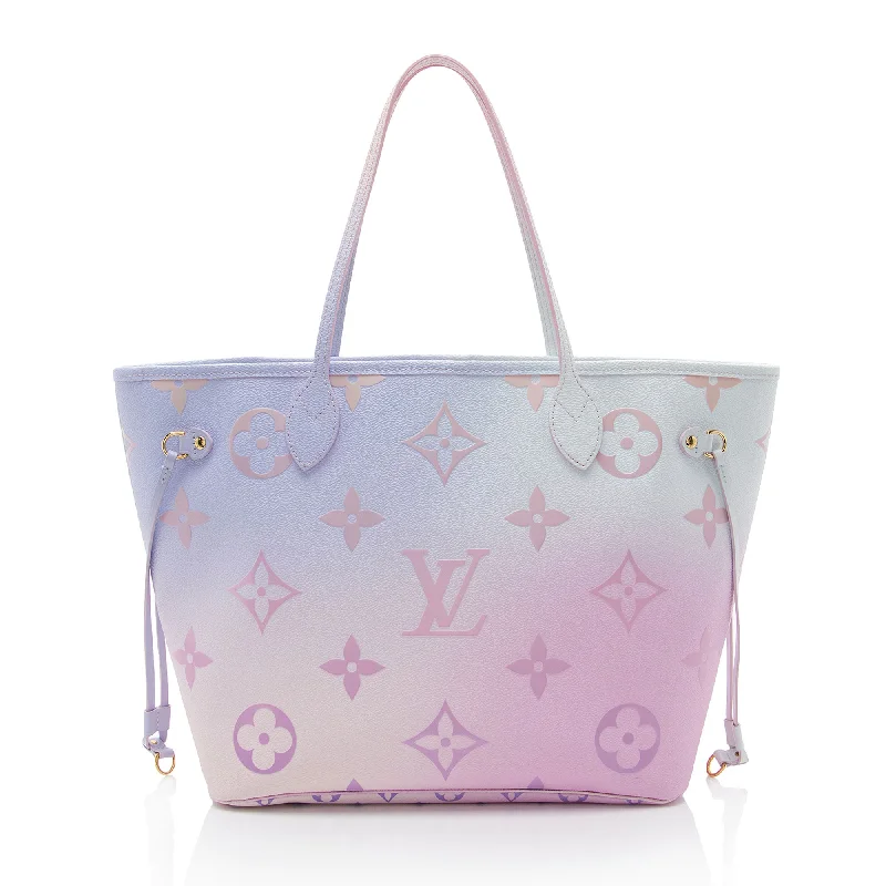 Louis Vuitton handbags with chic color options -Louis Vuitton Giant Monogram Empreinte Spring In The City Neverfull MM Tote (SHF-yHm8IG)