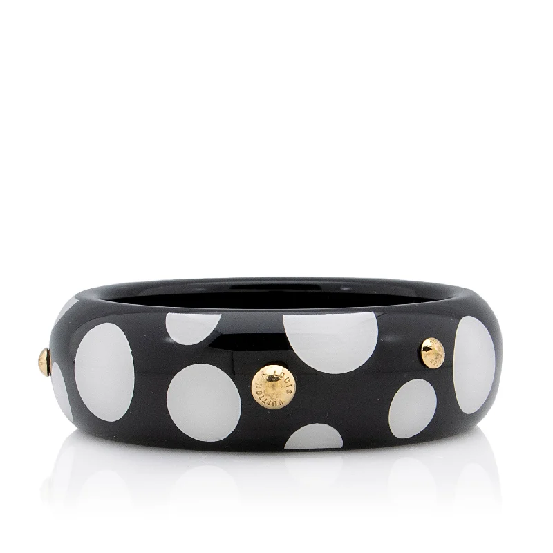 Louis Vuitton handbags with high-end accents -Louis Vuitton Limited Edition Dots Infinity Bangle Wide Bracelet (SHF-tZLQ1E)