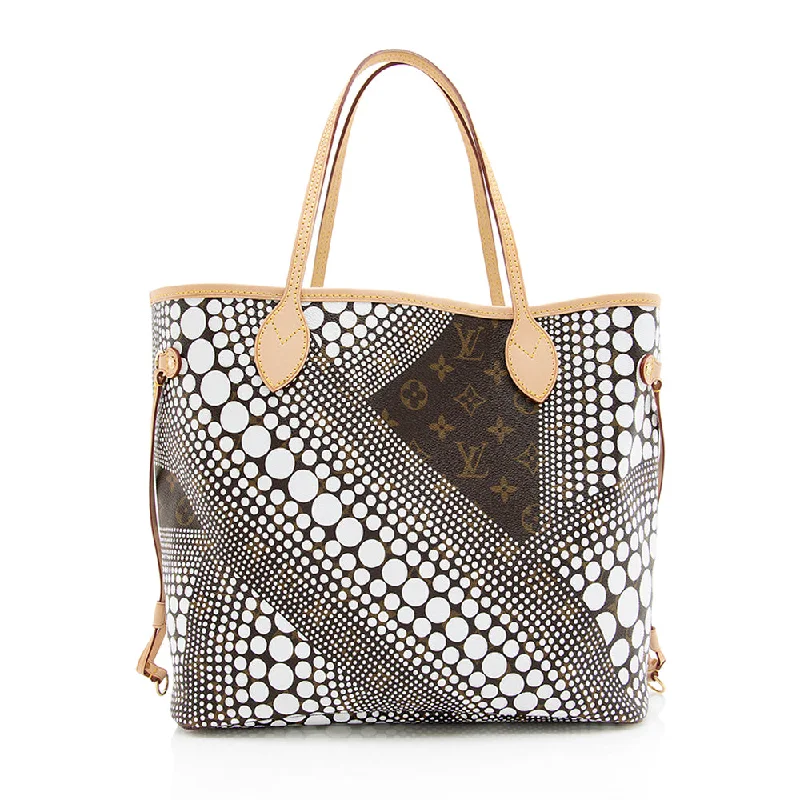 Louis Vuitton bags with unique prints -Louis Vuitton Limited Edition Kusama Neverfull MM Tote (SHF-19795)