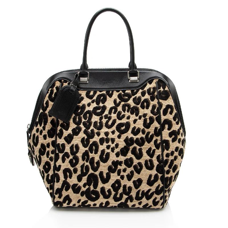 Louis Vuitton handbags with modern touches -Louis Vuitton Limited Edition Leopard N/S Tote (SHF-bjMQCn)