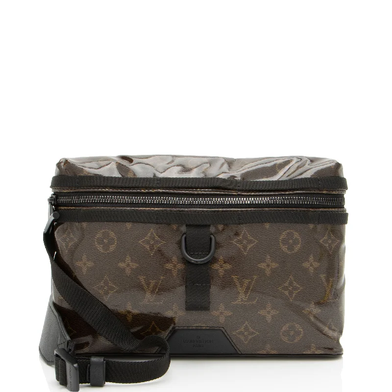 Louis Vuitton bags with embossed logos -Louis Vuitton Limited Edition Monogram Glaze PM Messenger (SHF-nAHaeo)