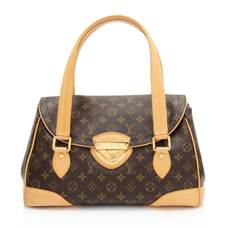 Louis Vuitton bags for luxury wardrobes -Louis Vuitton Monogram Canvas Beverly GM Shoulder Bag (SHF-By9QMK)