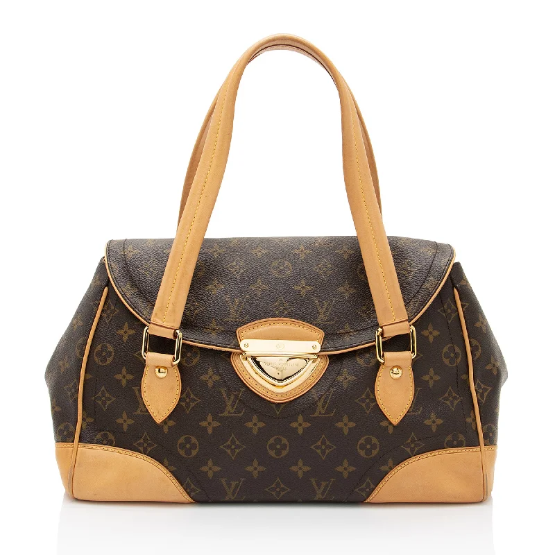 Louis Vuitton bags for modern elegance -Louis Vuitton Monogram Canvas Beverly GM Shoulder Bag (SHF-N391mL)