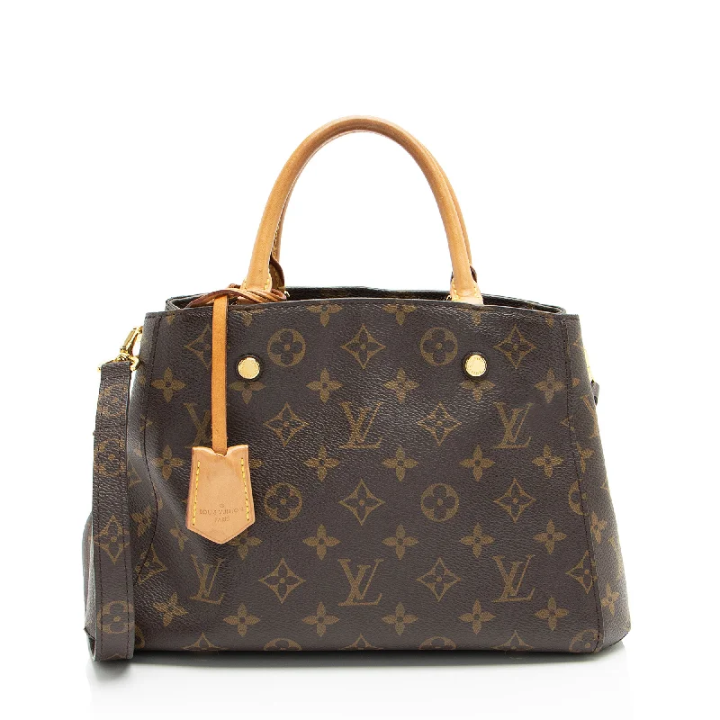 Louis Vuitton designer bags for upscale shopping -Louis Vuitton Monogram Canvas Montaigne BB Shoulder Bag (SHF-RztVM8)