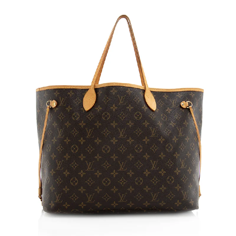 Louis Vuitton designer bags with sleek finishes -Louis Vuitton Monogram Canvas Neverfull GM Tote (SHF-19598)