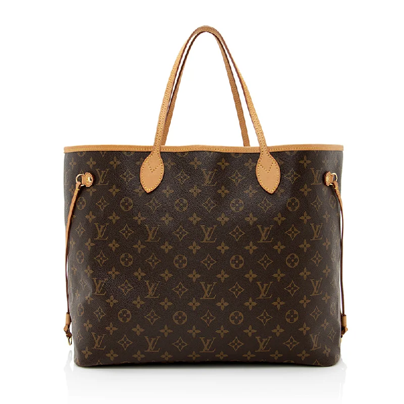 Louis Vuitton handbags with classic leatherwork -Louis Vuitton Monogram Canvas Neverfull GM Tote (SHF-21974)