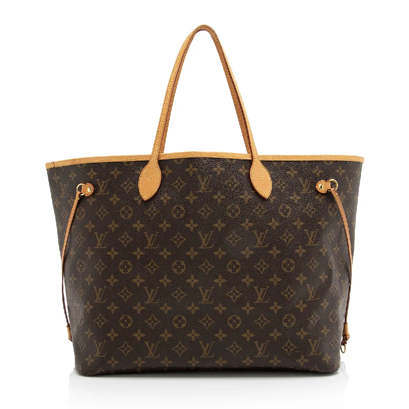 Louis Vuitton handbags with embroidered designs -Louis Vuitton Monogram Canvas Neverfull GM Tote (SHF-23287)