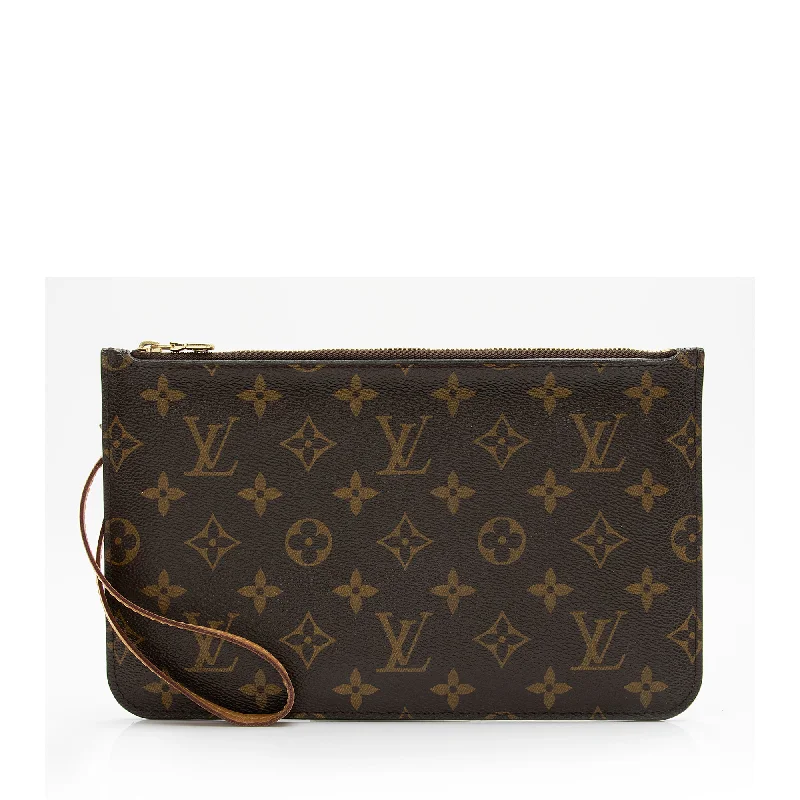 Louis Vuitton bags for formal events -Louis Vuitton Monogram Canvas Neverfull MM Pochette (SHF-23815)