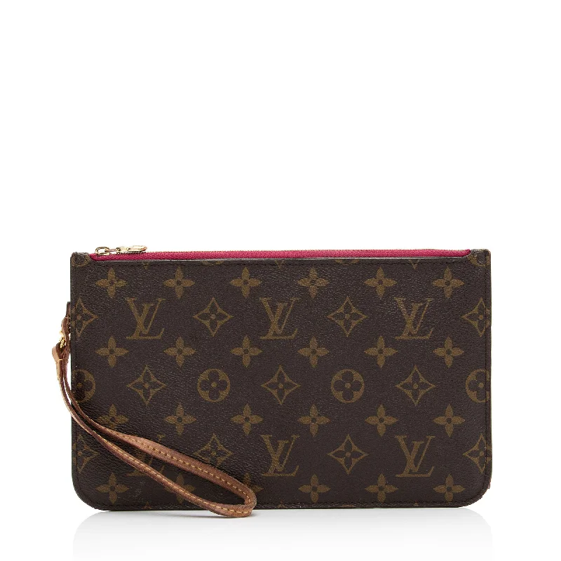 Louis Vuitton bags for signature looks -Louis Vuitton Monogram Canvas Neverfull MM Pochette (SHF-gJtxCX)