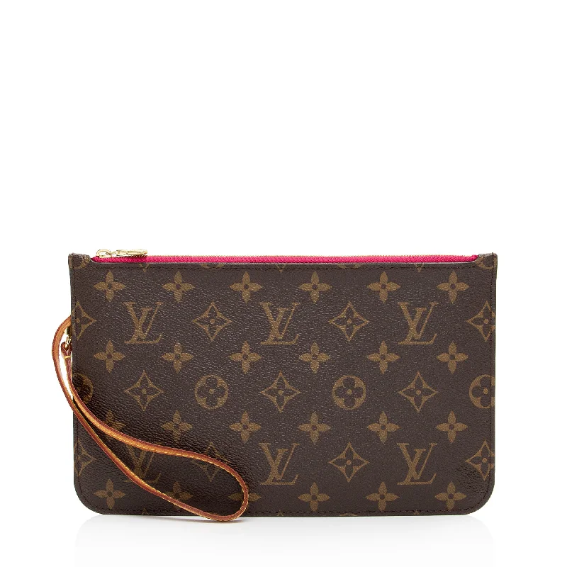 Louis Vuitton bags for statement fashionistas -Louis Vuitton Monogram Canvas Neverfull MM Pochette (SHF-kgyF1G)